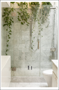glass shower cubicle