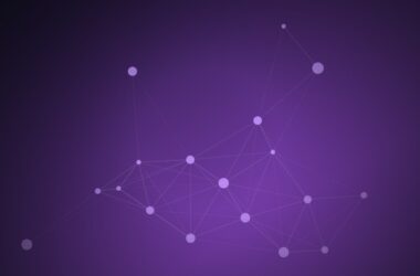 Abstract network of connected nodes representing AI search citations
