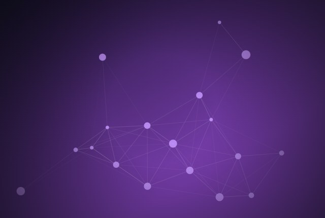 Abstract network of connected nodes representing AI search citations
