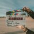 Film production camera representing AI generated performers in advertising