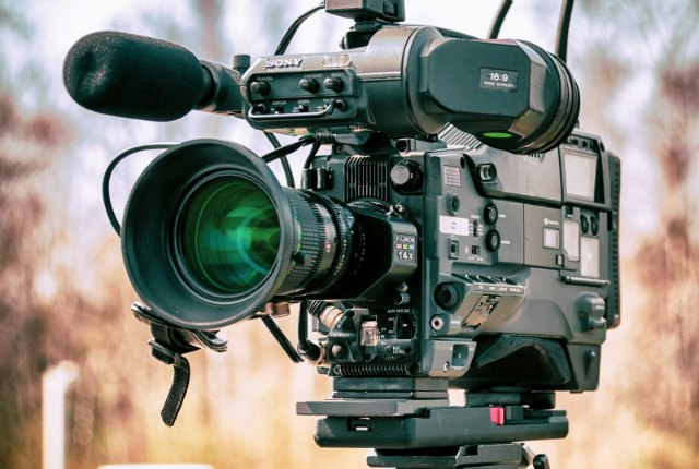 Video camera in a studio representing YouTube creator content